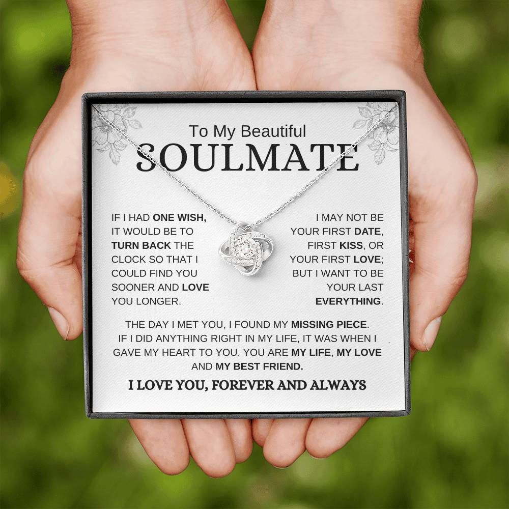 [ALMOST SOLD OUT] Beautiful Soulmate | Love You | Love Knot Necklace - Elliotrose Gifts