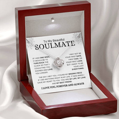 [ALMOST SOLD OUT] Beautiful Soulmate | Love You | Love Knot Necklace - Elliotrose Gifts