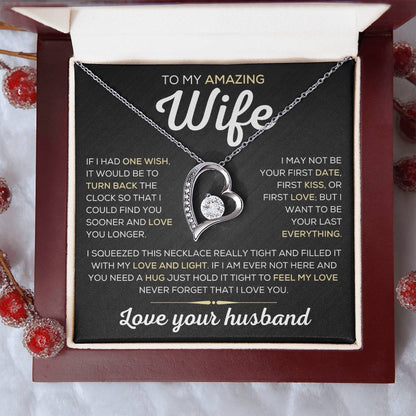 To My Amazing Wife | One Wish | Forever Love Necklace - Elliotrose Gifts