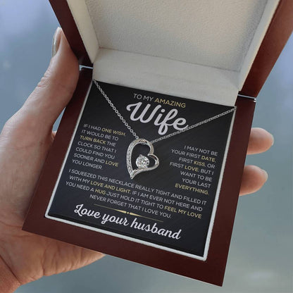 To My Amazing Wife | One Wish | Forever Love Necklace - Elliotrose Gifts