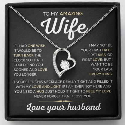 To My Amazing Wife | One Wish | Forever Love Necklace - Elliotrose Gifts