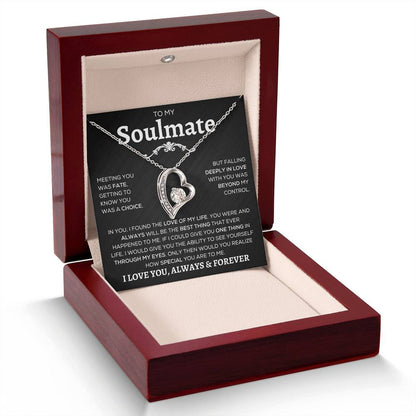 To My Soulmate | Meeting You Was Fate | Forever Love Necklace - Elliotrose Gifts