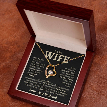 To My Wife | Meeting You Was Fate | Forever Love Necklace - Elliotrose Gifts