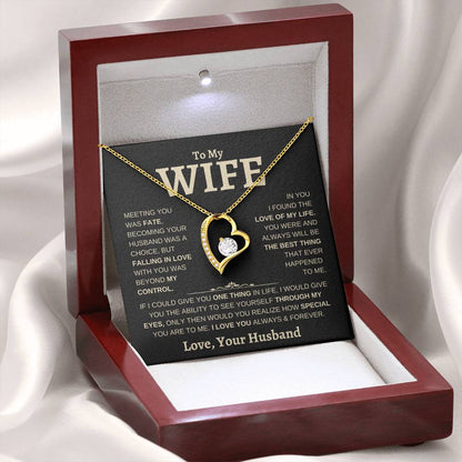 To My Wife | Meeting You Was Fate | Forever Love Necklace - Elliotrose Gifts