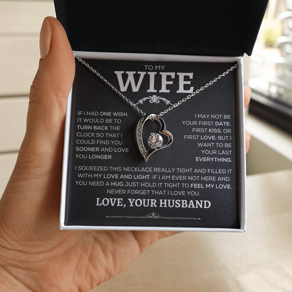 To My Wife | Never Forget | Forever Love Necklace - Elliotrose Gifts