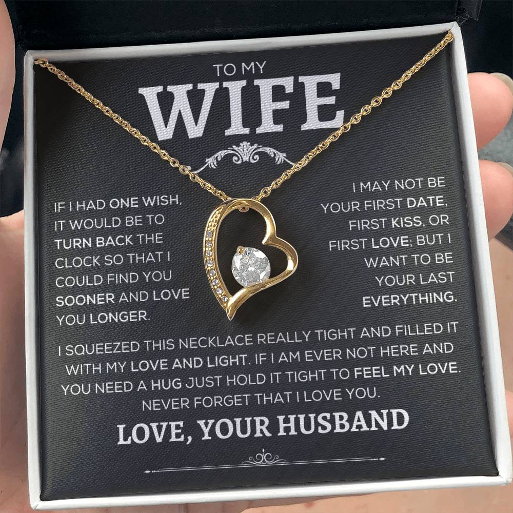 To My Wife | Never Forget | Forever Love Necklace - Elliotrose Gifts