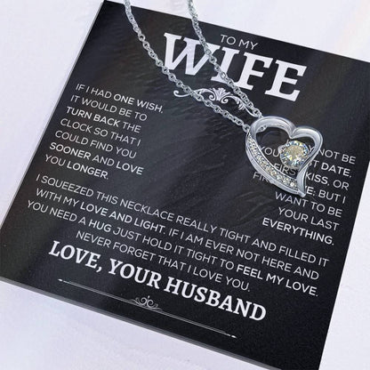 To My Wife | Never Forget | Forever Love Necklace - Elliotrose Gifts