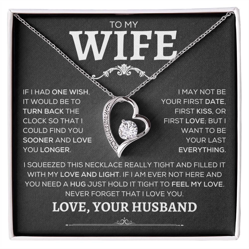 To My Wife | Never Forget | Forever Love Necklace - Elliotrose Gifts