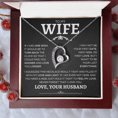 To My Wife | Never Forget | Forever Love Necklace - Elliotrose Gifts