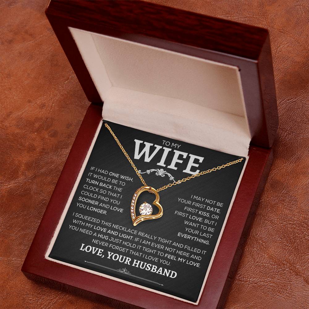 To My Wife | Never Forget | Forever Love Necklace - Elliotrose Gifts