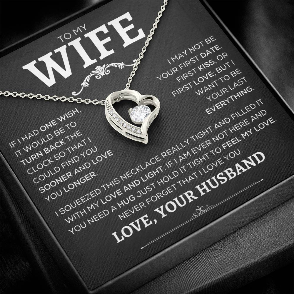 To My Wife | Never Forget | Forever Love Necklace - Elliotrose Gifts