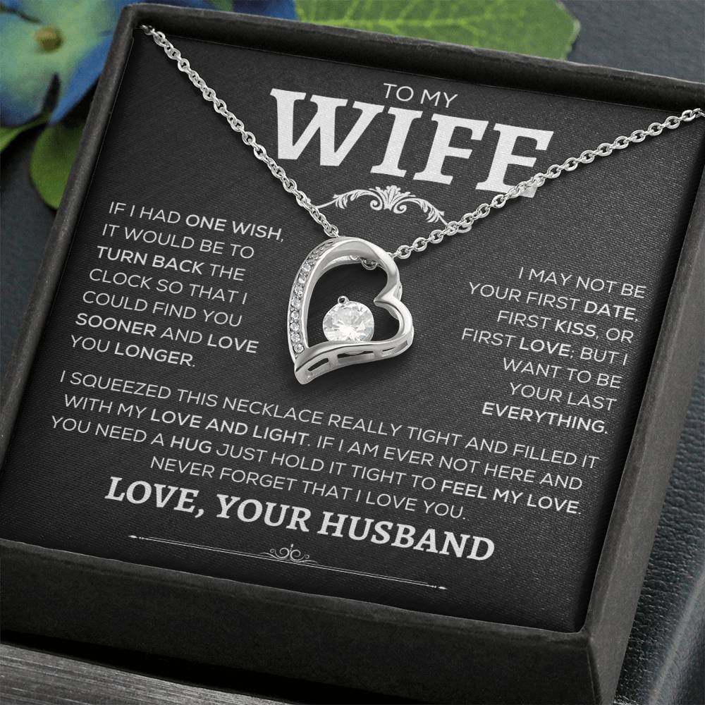 To My Wife | Never Forget | Forever Love Necklace - Elliotrose Gifts