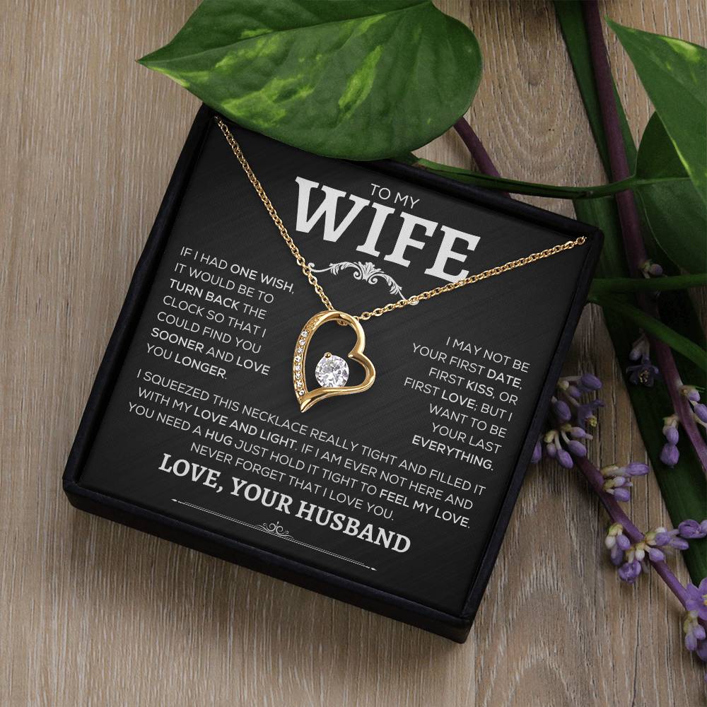 To My Wife | Never Forget | Forever Love Necklace - Elliotrose Gifts