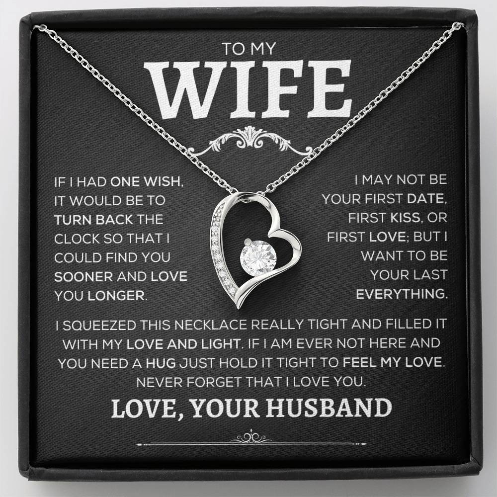 To My Wife | Never Forget | Forever Love Necklace - Elliotrose Gifts