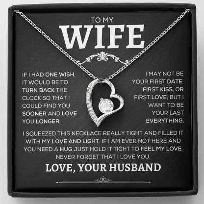 To My Wife | Never Forget | Forever Love Necklace - Elliotrose Gifts