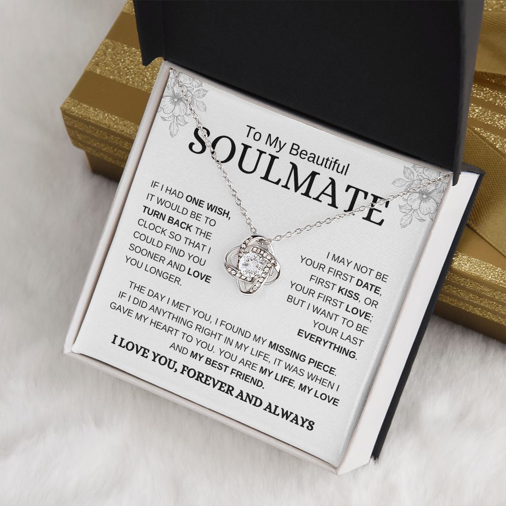 [ALMOST SOLD OUT] Beautiful Soulmate | Love You | Love Knot Necklace - Elliotrose Gifts