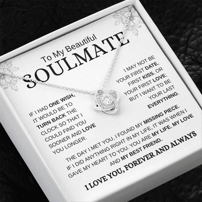 [ALMOST SOLD OUT] Beautiful Soulmate | Love You | Love Knot Necklace - Elliotrose Gifts