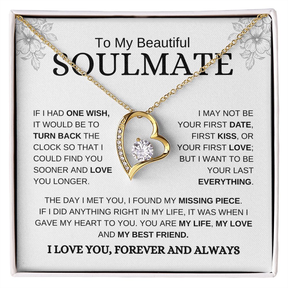 [ALMOST SOLD OUT] Beautiful Soulmate | One Wish | Forever Love Necklace - Elliotrose Gifts