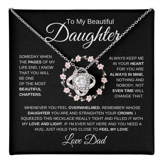 Beautiful Daughter | Someday | Love Knot Necklace - Elliotrose Gifts