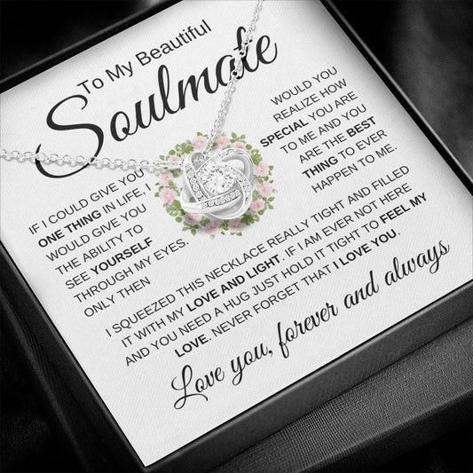 Beautiful Soulmate | Best Thing | Love Knot Necklace - Elliotrose Gifts