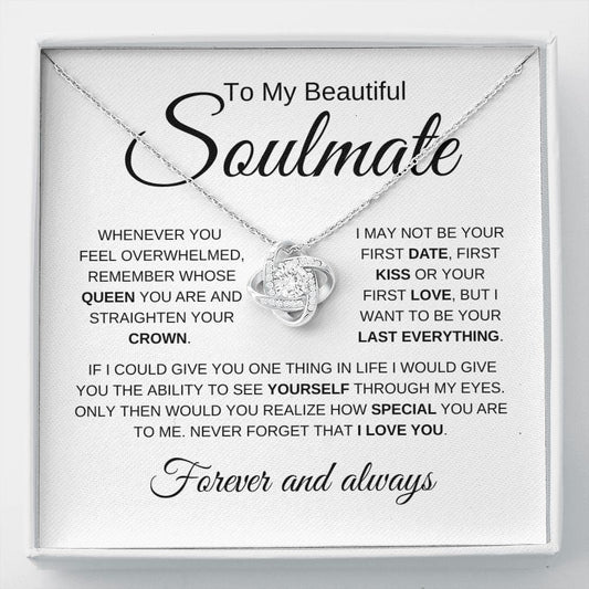 Beautiful Soulmate | First Date | Love Knot Necklace - Elliotrose Gifts