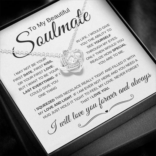 Beautiful Soulmate | Forever and Always | Love Knot Necklace - Elliotrose Gifts