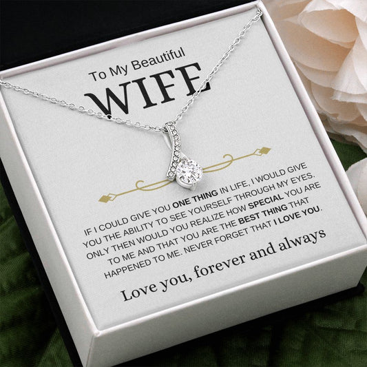 Beautiful Wife | One Thing | Alluring Beauty Necklace - Elliotrose Gifts