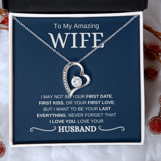 My Amazing Wife | First Date | Forever Love Necklace - Elliotrose Gifts