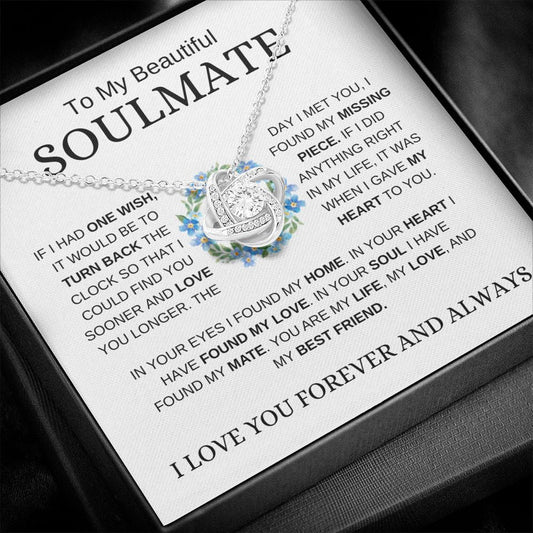 My Soulmate | My Heart | Love Knot Necklace - Elliotrose Gifts