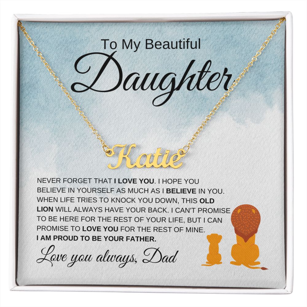 Personalized daughter sale necklace