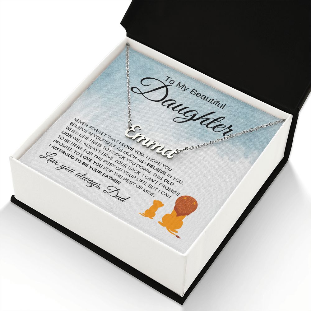 Personalized Named Necklace | Daughter Necklace | Shipped From the USA - Elliotrose Gifts