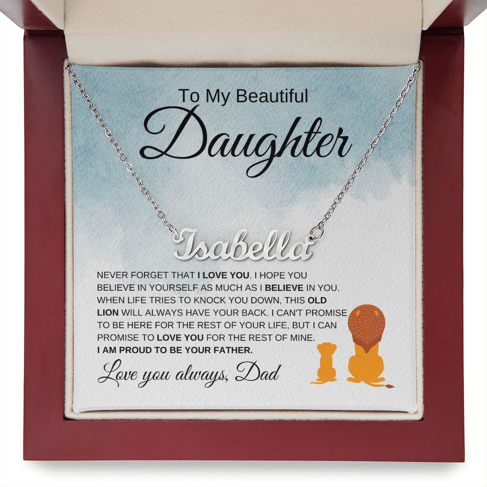 Personalized Named Necklace | Daughter Necklace | Shipped From the USA - Elliotrose Gifts