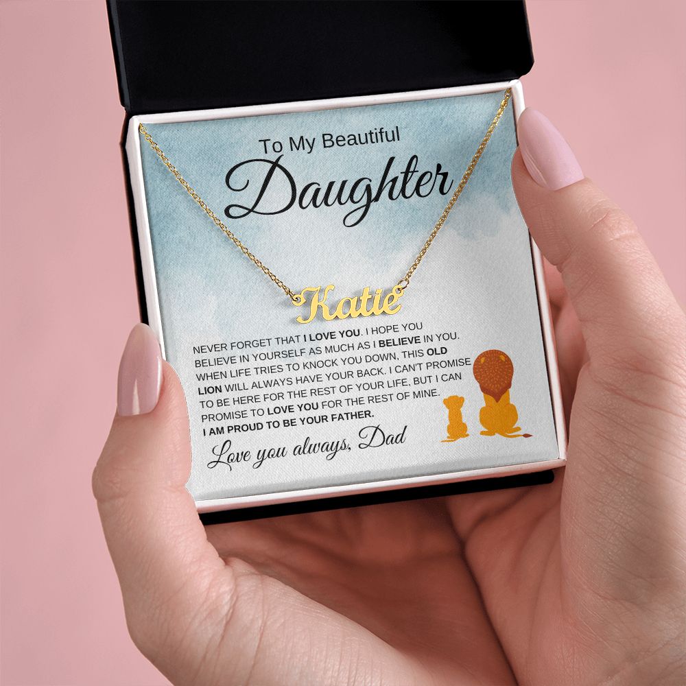 Personalized Named Necklace | Daughter Necklace | Shipped From the USA - Elliotrose Gifts