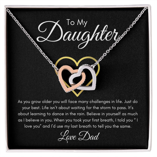 To My Daughter | Do Your Best | Heart Necklace - Elliotrose Gifts