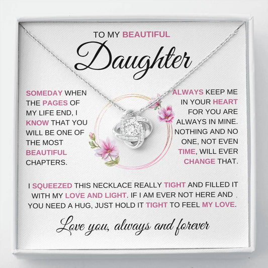 To My Daughter | Someday When | Love Knot Neckalce - Elliotrose Gifts