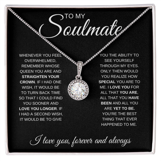 To My Soulmate | Love You Longer | Eternal Hope Necklace - Elliotrose Gifts