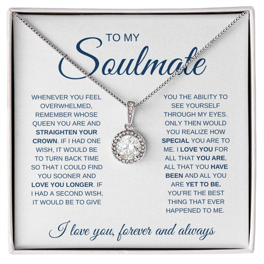 To My Soulmate | My Queen | Eternal Hope Necklace - Elliotrose Gifts