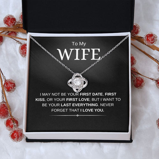 To My Wife | Love You | Love Knot Necklace - Elliotrose Gifts