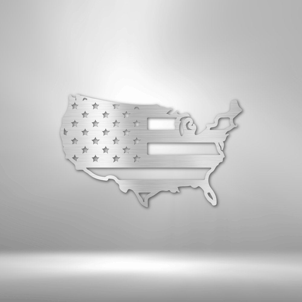 USA Flag - Steel Sign - Elliotrose Gifts