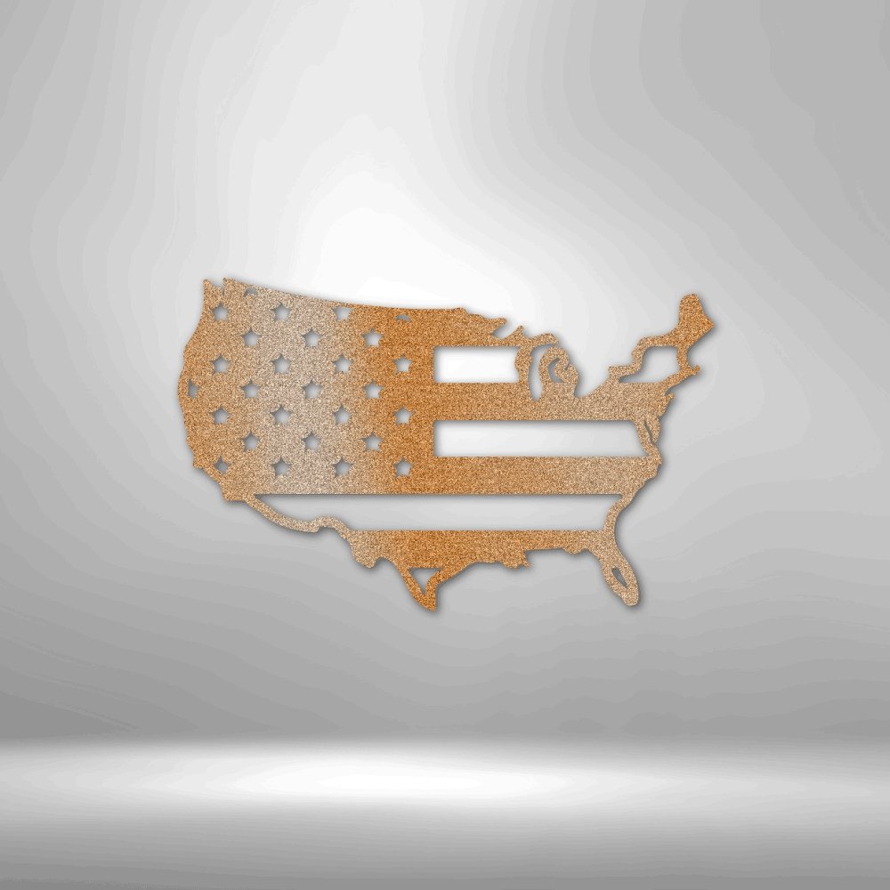 USA Flag - Steel Sign - Elliotrose Gifts