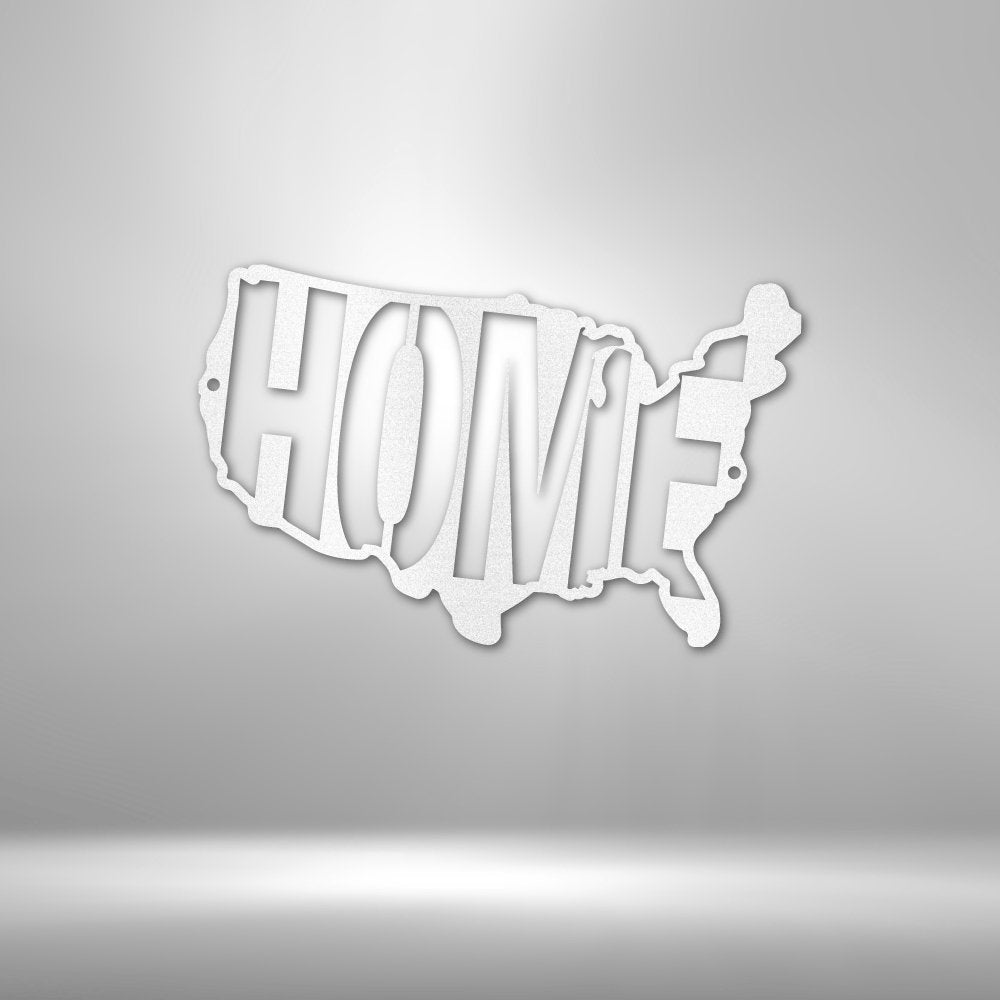 USA Home - Steel Sign - Elliotrose Gifts