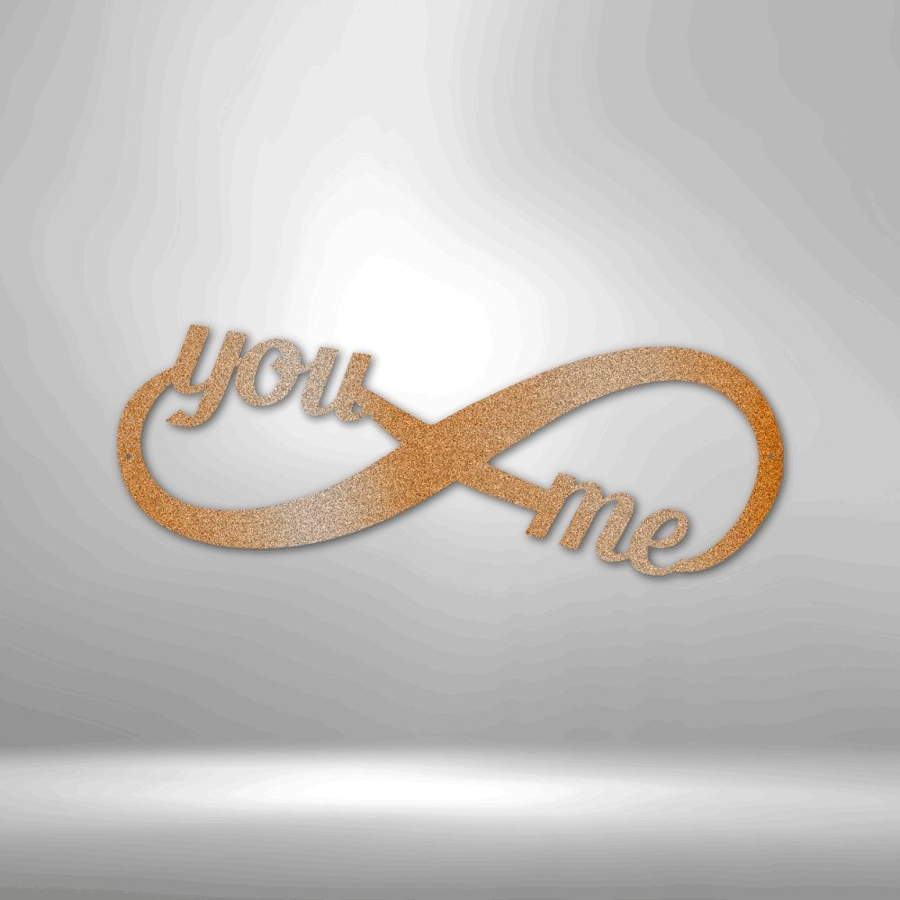 You and Me Infinity - Steel Sign - Elliotrose Gifts