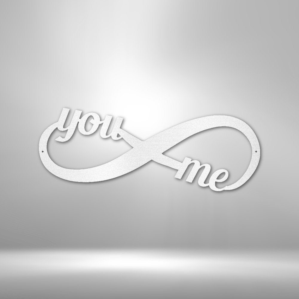 You and Me Infinity - Steel Sign - Elliotrose Gifts